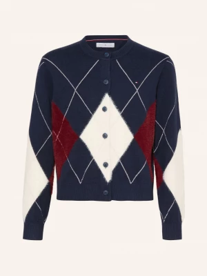 Obrázek produktu Tommy Hilfiger Pletený Svetr tmavě modrá / krémová / tmavě červená