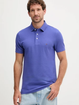Obrázek produktu Tommy Hilfiger polo bavlněné elastanem fialová