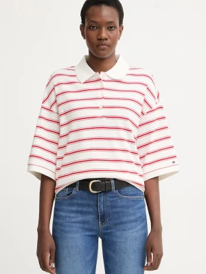 Obrázek produktu Tommy Hilfiger polo dámské bavlněné červená