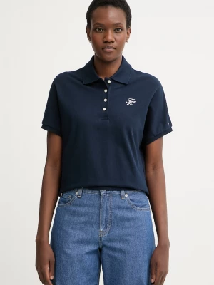 Obrázek produktu Tommy Hilfiger polo dámské s bavlnou námořnická modř