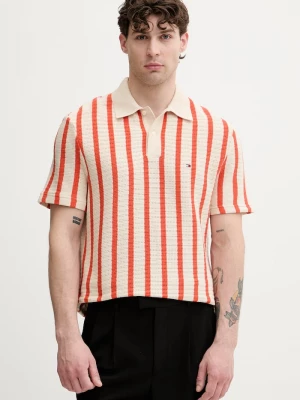 Obrázek produktu Tommy Hilfiger polo pánské bavlněné oranžová