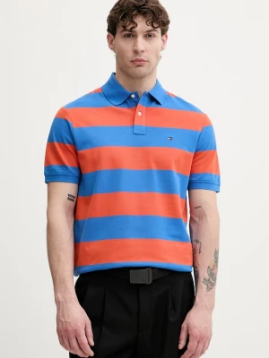 Obrázek produktu Tommy Hilfiger polo pánské bavlněné s elastanem oranžová