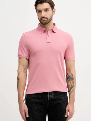 Obrázek produktu Tommy Hilfiger polo pánské bavlněné s elastanem růžová