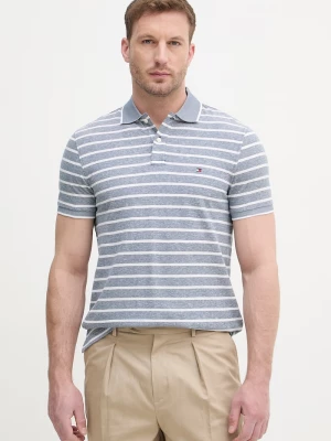 Obrázek produktu Tommy Hilfiger polo pánské s příměsí lnu modrá