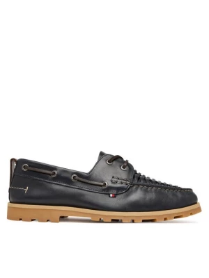 Obrázek produktu Tommy Hilfiger Polobotky Hilfiger Braided Lth Boat Shoe FM0FM05892 Tmavomodrá