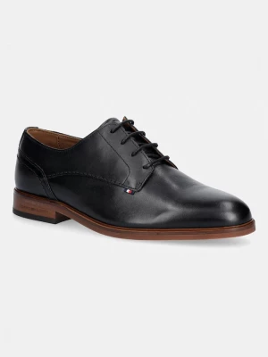 Obrázek produktu Tommy Hilfiger polobotky pánské kožené HILFIGER LEATHER DRESS SHOE černá