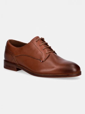 Obrázek produktu Tommy Hilfiger polobotky pánské kožené HILFIGER LEATHER DRESS SHOE hnědá