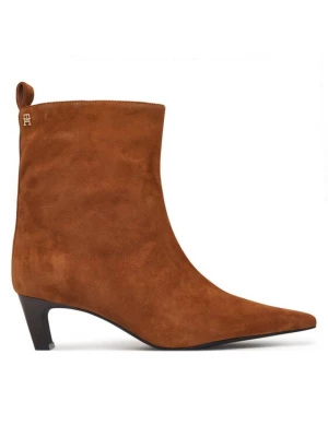 Obrázek produktu Tommy Hilfiger Polokozačky Kitten Heel Suede Ankle Boot FW0FW09670 Oranžová