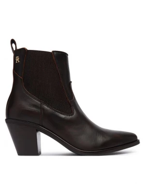 Obrázek produktu Tommy Hilfiger Polokozačky Leather Western Chelsea Boot FW0FW09582 Hnědá