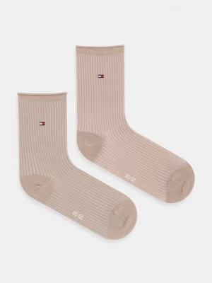 Obrázek produktu Tommy Hilfiger ponožky dámské s bavlnou 2-pack béžová