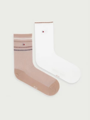 Obrázek produktu Tommy Hilfiger ponožky dámské s bavlnou 2-pack béžová