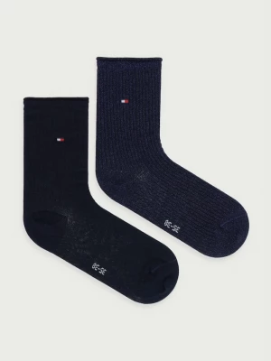 Obrázek produktu Tommy Hilfiger ponožky dámské s bavlnou 2-pack námořnická modř