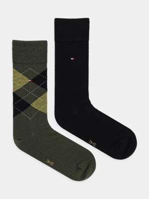 Obrázek produktu Tommy Hilfiger ponožky pánské s bavlnou 2-pack zelená