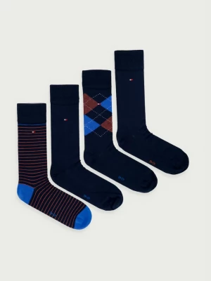 Obrázek produktu Tommy Hilfiger ponožky pánské s bavlnou 4-pack námořnická modř