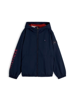 Obrázek produktu TOMMY HILFIGER Přechodná bunda 'Logo Graphic Relaxed' námořnická modř / červená