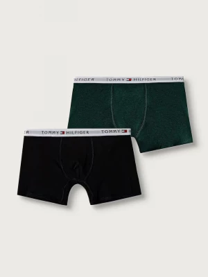 Obrázek produktu Tommy Hilfiger přiléhavé boxerky dětské bavlněné s elastanem 2-pack námořnická modř