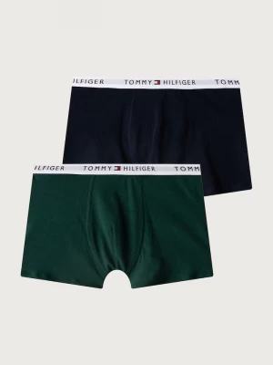 Obrázek produktu Tommy Hilfiger přiléhavé boxerky dětské bavlněné s elastanem 2-pack námořnická modř