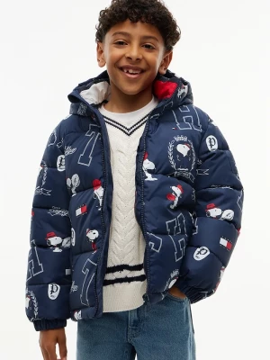 Obrázek produktu Tommy Hilfiger prošívaná bunda dětská x Peanuts námořnická modř