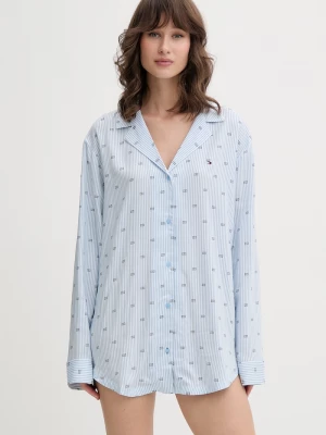 Obrázek produktu Tommy Hilfiger pyžamová košile dámská s viskózou modrá