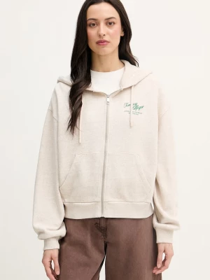 Obrázek produktu Tommy Hilfiger rozepínací mikina dámská bavlněná béžová