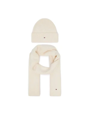 Obrázek produktu Tommy Hilfiger Sada čepice a šál AW0AW19136 Krémová