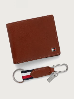 Obrázek produktu Tommy Hilfiger sada peněženky a klíčenky pánská kožená hnědá
