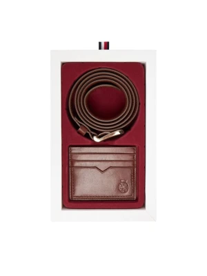 Obrázek produktu Tommy Hilfiger Sada pouzdro na karty a opasek Th Crest Belt And Cc Holder AM0AM13934 Hnědá