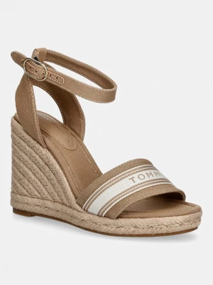 Obrázek produktu Tommy Hilfiger sandály na klínku HIGH WEDGE ESPAD WEBBING béžová