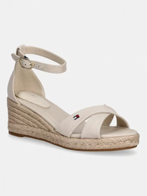 Obrázek produktu Tommy Hilfiger sandály na klínku MID WEDGE ESPAD X CROSS béžová