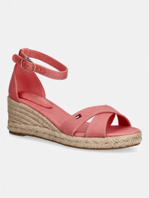 Obrázek produktu Tommy Hilfiger sandály na klínku MID WEDGE ESPAD X CROSS růžová