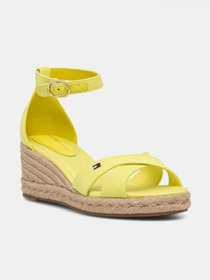 Obrázek produktu Tommy Hilfiger sandály na klínku MID WEDGE ESPAD X CROSS žlutá