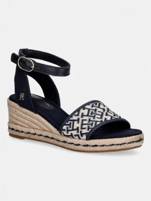 Obrázek produktu Tommy Hilfiger sandály na klínku TH MID ESPAD WEDGE JACQUARD námořnická modř