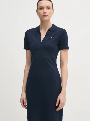 Obrázek produktu Tommy Hilfiger šaty bavlněné s elastanem námořnická modř