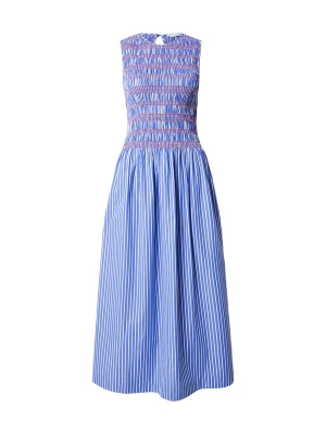 Obrázek produktu TOMMY HILFIGER Šaty 'Stripe Smock Sleeveless Fit And Flare Maxi' modrá / červená / bílá