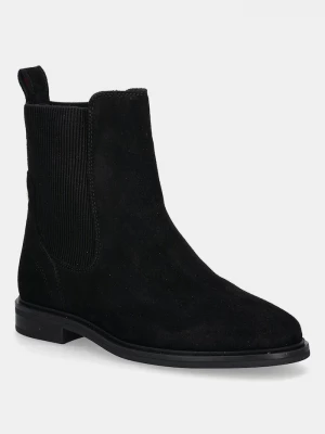Obrázek produktu Tommy Hilfiger Semišové kotníkové boty Tommy Hilfiger FLAG SUEDE CHELSEA BOOT černá