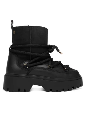 Obrázek produktu Tommy Hilfiger Sněhule Real Shearling Laceup Snowboot FW0FW08996 Černá