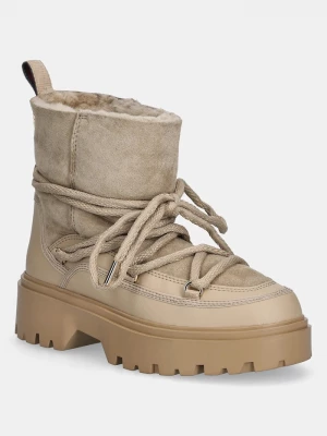 Obrázek produktu Tommy Hilfiger Sněhule Tommy Hilfiger REAL SHEARLING LACEUP béžová