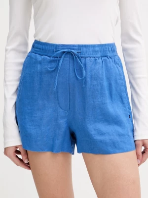 Obrázek produktu Tommy Hilfiger šortky dámské lněné modrá