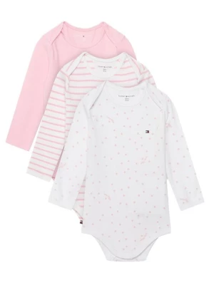 Obrázek produktu Tommy Hilfiger Souprava dětských body 3 Pack Seasonal Body Ls Giftbox KN0KN02254 Světle růžová