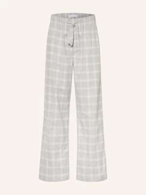 Obrázek produktu Tommy Hilfiger Spací Kalhoty Z Flanelu světle šedá / bílá