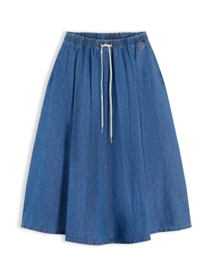 Obrázek produktu TOMMY HILFIGER Sukně 'Logo Relaxed Flared Midi' modrá džínovina