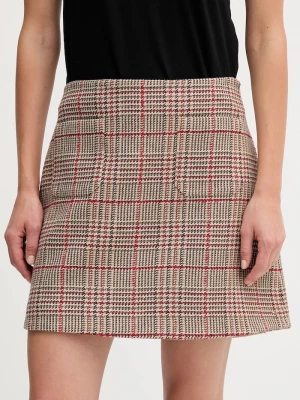 Obrázek produktu Tommy Hilfiger Sukně s příměsí vlny Tommy Hilfiger hnědá
