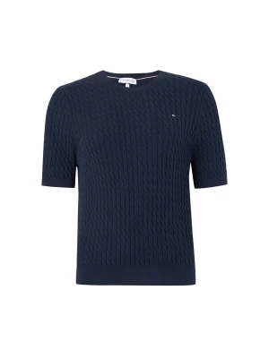 Obrázek produktu TOMMY HILFIGER Svetr 'Cable Short Sleeve' tmavě modrá