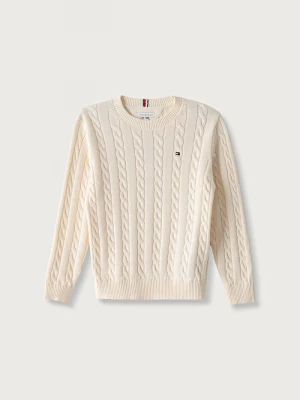Obrázek produktu Tommy Hilfiger svetr dětský bavlněný béžová