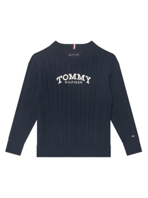 Obrázek produktu Tommy Hilfiger Svetr Graphic KB0KB10347 M Růžová Regular Fit Tmavomodrá