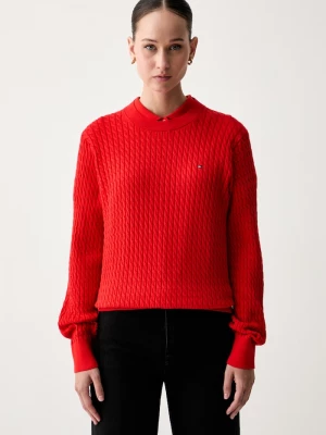 Obrázek produktu Tommy Hilfiger svetrové polo dámské s bavlnou červená