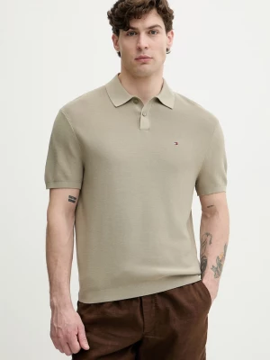 Obrázek produktu Tommy Hilfiger svetrové polo pánské bavlněné zelená
