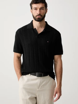 Obrázek produktu Tommy Hilfiger svetrové polo pánské lyocellem černá