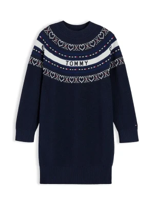 Obrázek produktu Tommy Hilfiger svetrové šaty bavlněné námořnická modř