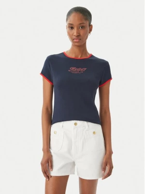 Obrázek produktu Tommy Hilfiger T-Shirt Logo Graphic Ringer WW0WW49245 Tmavomodrá Slim Fit